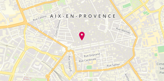 Plan de Artisan cordonnier Ferrandez Julien, 24 Rue Courteissade, 13100 Aix-en-Provence