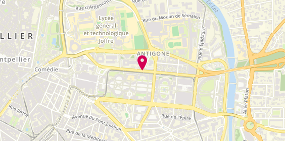 Plan de La Cordonnerie, Halles Jacques Coeur 589 Boulevard Antigone, 34000 Montpellier
