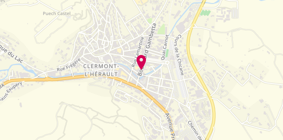 Plan de La Cordonnerie de Clermont, 10 Boulevard Gambetta, 34800 Clermont-l'Hérault