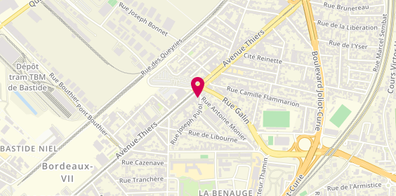Plan de La Cordonnerie du Coin, 285 avenue Thiers, 33100 Bordeaux