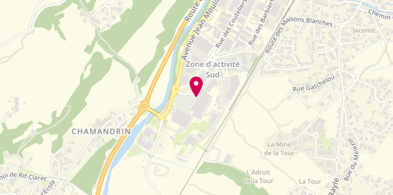 Plan de Acs Atelier Cles Services, Centre Commercial Carrefour
Rue des Veloutiers, 05100 Briançon