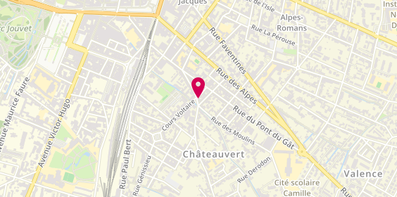 Plan de AMOUYAN Garabet, 25 Rue Châteauvert, 26000 Valence