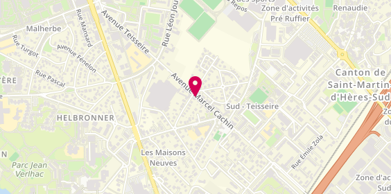 Plan de Cordonnerie Cachin, 40 avenue Marcel Cachin, 38400 Saint-Martin-d'Hères
