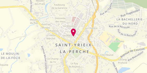Plan de Cordonnerie Botterie Ph Couratin, 12 Rue du Marché, 87500 Saint-Yrieix-la-Perche