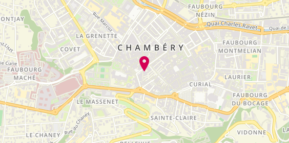 Plan de La Cordonnerie, 21 Rue de Boigne, 73000 Chambéry