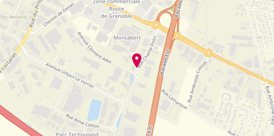 Plan de Minit Solutions, Zone Aménagement Champ du Pont Centre Commercial Auchan, 69800 Saint-Priest