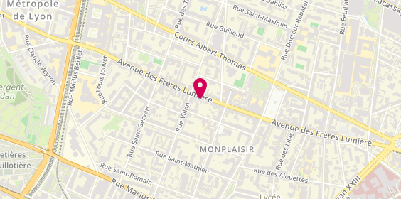 Plan de Cordonnerie REPARALUX, 80 avenue des Frères Lumière, 69008 Lyon
