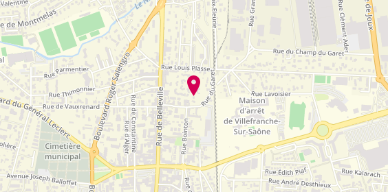 Plan de Bleu Minute, Résidence Centre Commercial Geant le Garet, 69400 Villefranche-sur-Saône