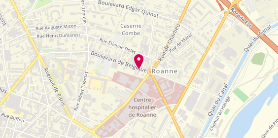 Plan de La Cordonnerie, 3 Boulevard de Belgique, 42300 Roanne