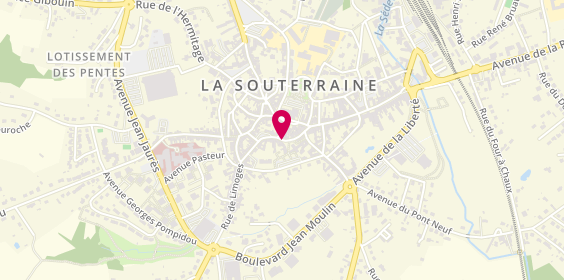 Plan de CORDONNERIE LARPIN Isabelle, 15 Rue Saint-Jacques, 23300 La Souterraine