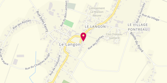 Plan de Cordonnerie Sellerie Rimbaud Mario, 25 place Anciens Combattants, 85370 Le Langon