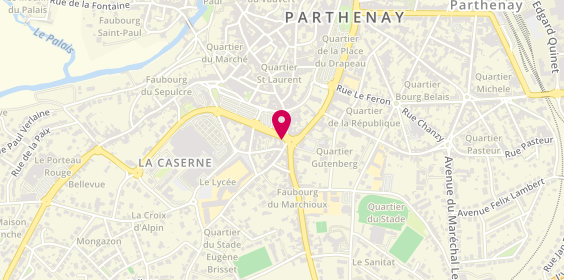 Plan de Cordo Services, 1 avenue du 114eme Régiment d'Infanterie, 79200 Parthenay