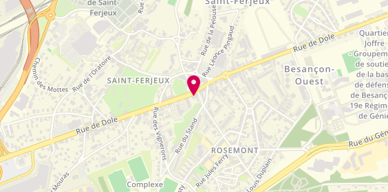 Plan de Saint-Ferjeux Multiservices, 77 Rue de Dole, 25000 Besançon