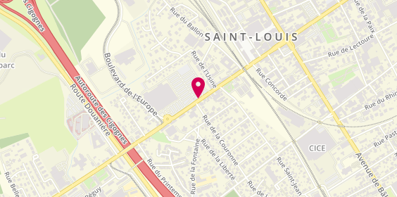 Plan de Cordonnerie du Soleil - Depannage Serrur, 45 Avenue General de Gaulle, 68300 Saint-Louis