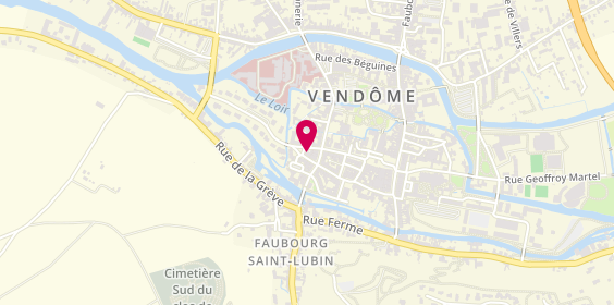 Plan de Chaussures Cordonnerie Bottier Sellerie - HENRIOT Jean-Paul Dany, 3 Rue Frincambault, 41100 Vendôme