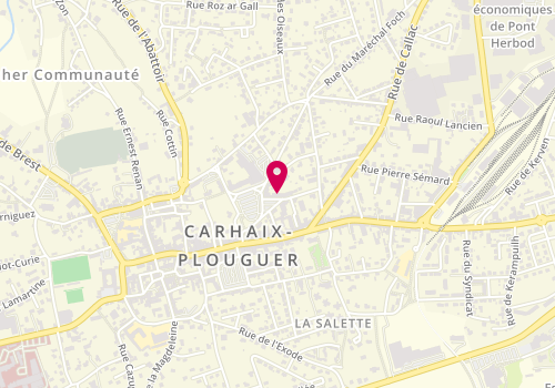 Plan de L'Atelier d'Alba, 24 place du Champ de Foire, 29270 Carhaix-Plouguer