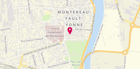 Plan de Arnaud Montoux Cordonnerie du Confluent, 97 Rue Jean Jaurès, 77130 Montereau-Fault-Yonne