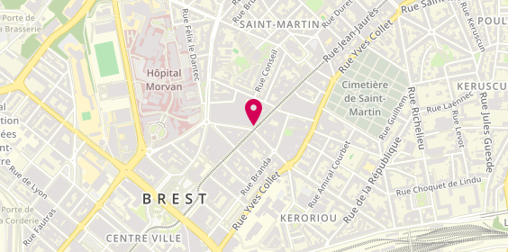 Plan de L'Artisan du Cuir, Centre Commercial Coat Ar Guéven
50 Rue Jean Jaurès, 29200 Brest
