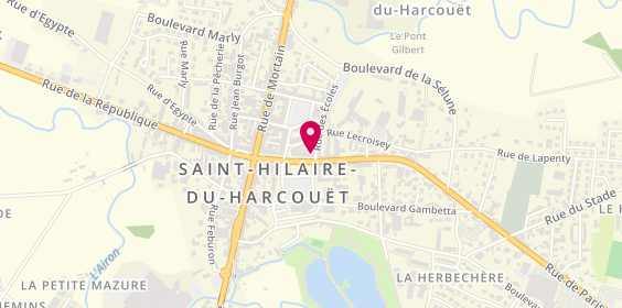 Plan de Cordonnerie Mulit Services Lecourt, 51 avenue du Marechal Leclerc, 50600 Saint-Hilaire-du-Harcouët