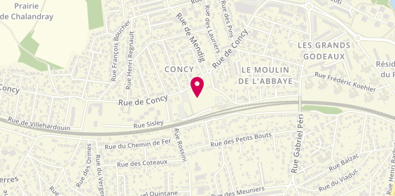 Plan de Cordonnerie clés F.J.T Multiservices, 107 Rue de Concy, 91330 Yerres