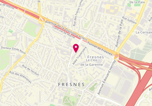 Plan de Tran Multiservices, 30 Rue Henri Barbusse, 94260 Fresnes