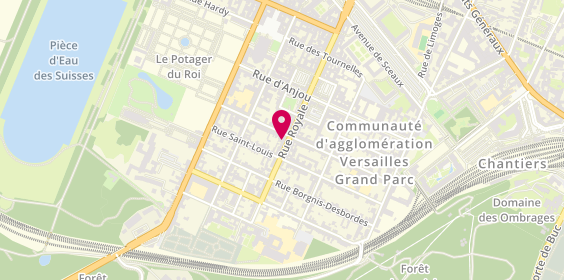 Plan de Le P’tit Cordonnier Saint Louis, 68 Rue Royale, 78000 Versailles
