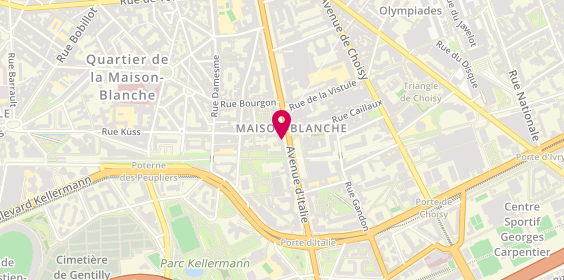 Plan de FRANALEX - Clés Minutes Cordonnerie - Serrurerie, 158 avenue d'Italie, 75013 Paris