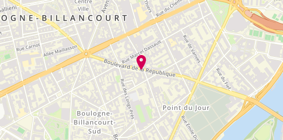 Plan de Cordonnerie Tang, 63 Boulevard de la République, 92100 Boulogne-Billancourt