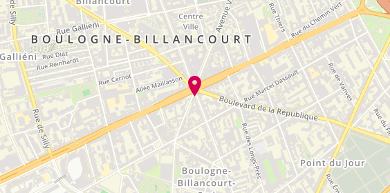 Plan de Serrurerie Guetta, 1 Rue des 4 Cheminées, 92100 Boulogne-Billancourt
