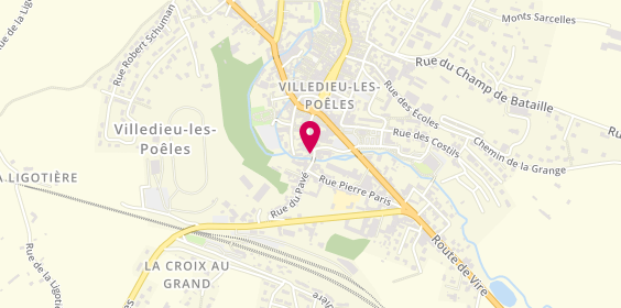 Plan de JOSSEAUME Jean Pascal, 38 Rue Gambetta, 50800 Villedieu-les-Poêles-Rouffigny