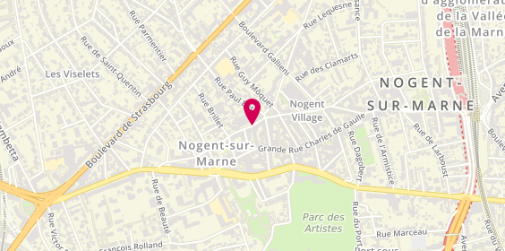 Plan de Gizem, 25 Rue Héros Nogentais, 94130 Nogent-sur-Marne