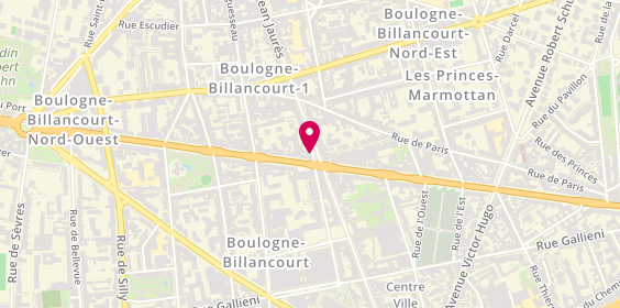 Plan de MINASSIAN Jean, 68 Boulevard Jean Jaurès, 92100 Boulogne-Billancourt
