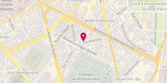 Plan de Ymr, 30 Rue Delambre, 75014 Paris