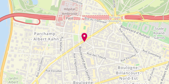 Plan de Patrick le Cordonnier, 2 Rue Mollien, 92100 Boulogne-Billancourt