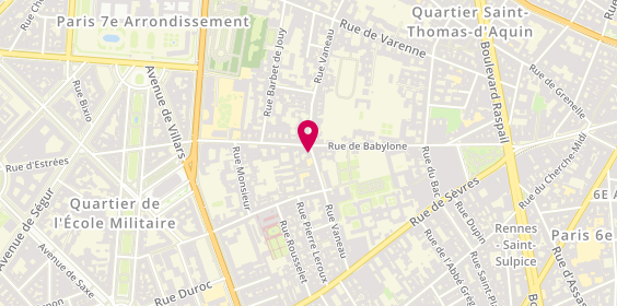 Plan de Cordonnerie Vaneau, 44 Rue Vaneau, 75007 Paris