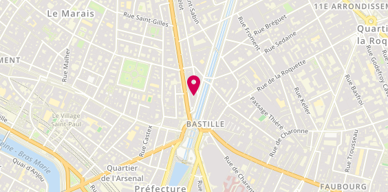 Plan de A la Ville A la Montagne - Magasin de trekking et de randonnée, 3 Boulevard Richard-Lenoir, 75011 Paris