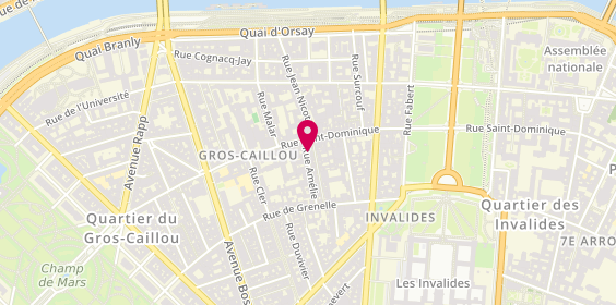 Plan de BARILERO Dominique, 5 Rue Amélie, 75007 Paris