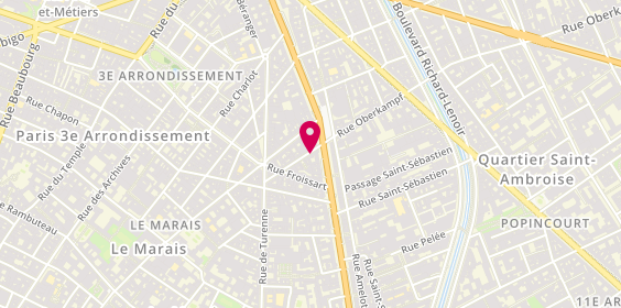 Plan de Cordonnerie Michel FERRAND, 18 Rue Commines, 75003 Paris