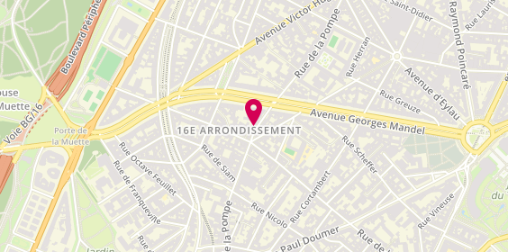 Plan de E.R.I Services, 71 Rue Pompe, 75116 Paris