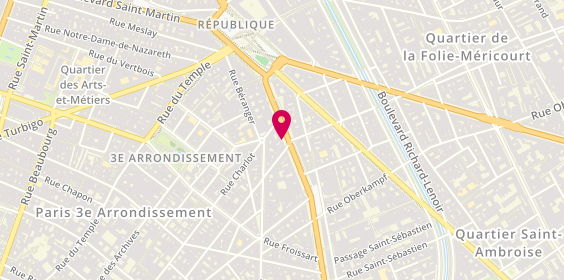 Plan de Serrurerie Cordonnerie LEAP, 23 Boulevard du Temple, 75003 Paris