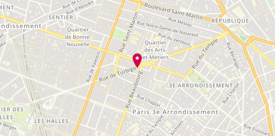 Plan de Central Crépins, 48 rue de Turbigo, 75003 Paris