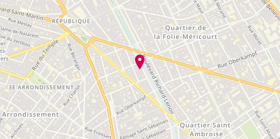Plan de Gti France Gravure Tampons Ind, 117 Boulevard Richard-Lenoir, 75011 Paris