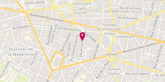Plan de Le Bottier Parisien Cordonnerie Progrès Reproduction de clés, 26 Rue de Caumartin, 75009 Paris