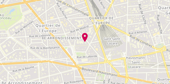 Plan de La Cordouannerie, 31 Rue du Rocher, 75008 Paris