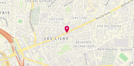 Plan de Trem Hélène, 126 Rue Paris, 93260 Les Lilas