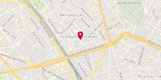 Plan de Serrurerie Cordonnerie des Batignolles, 12 Rue des Batignolles, 75017 Paris