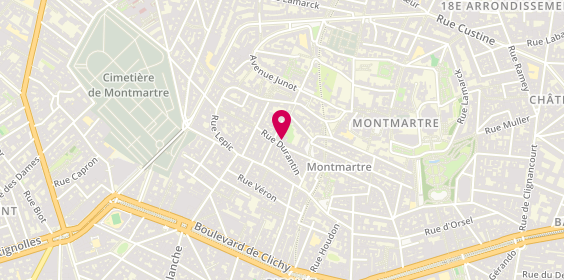 Plan de Maison Mauriès, 22 Rue Durantin, 75018 Paris