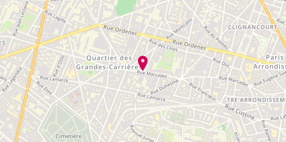 Plan de ZEGGAI Yazid, 184 Rue Marcadet, 75018 Paris