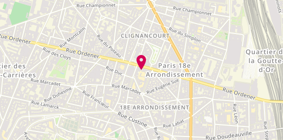 Plan de RAMOS Francis, 109 Rue Ordener, 75018 Paris