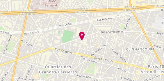 Plan de Cordonnerie Championnet, 101 Rue Damrémont, 75018 Paris